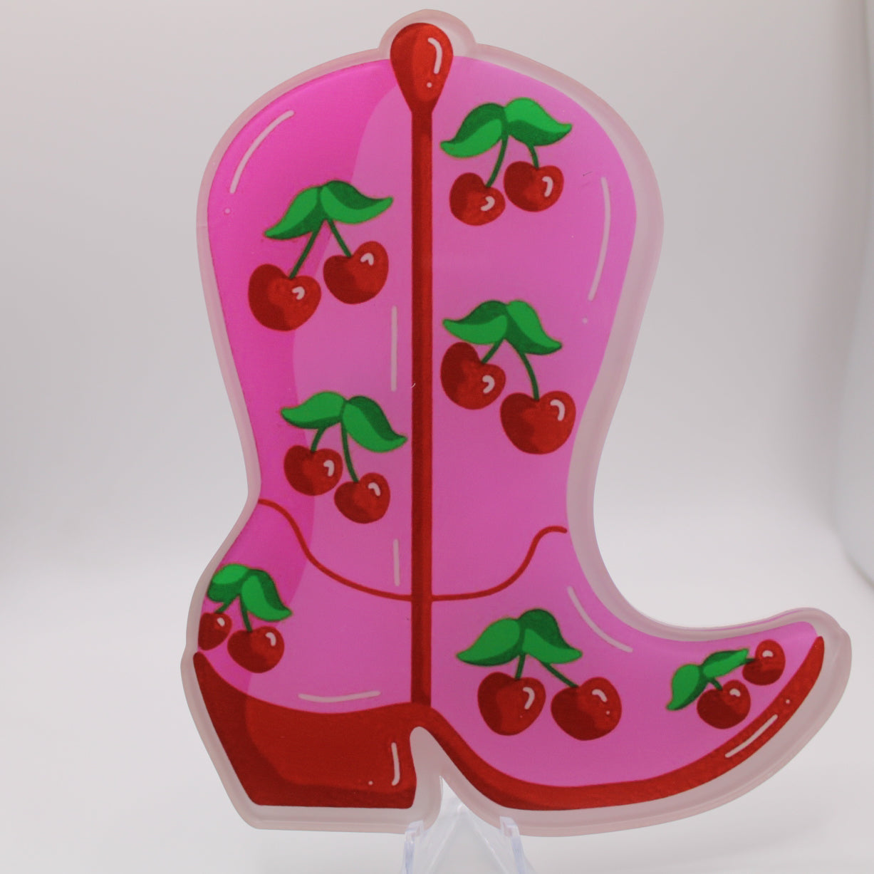 Western lash tile- Cherry Boot