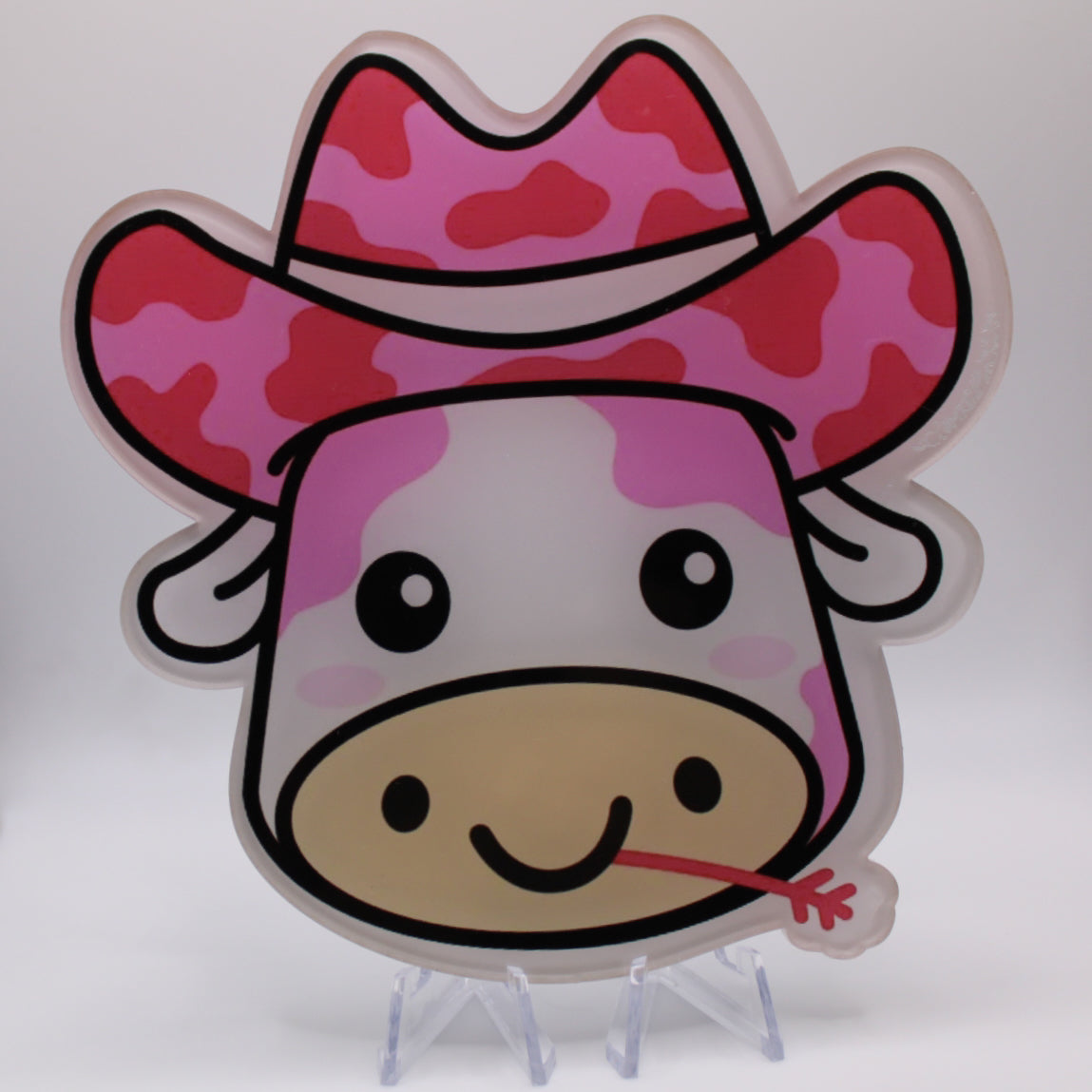 Western lash tile-Pink Cow