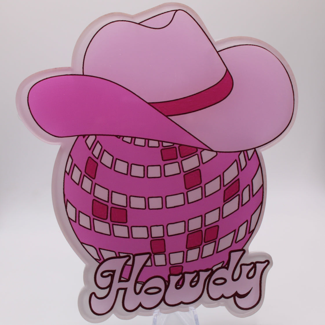 Western lash tile- Disco Cowgirl hat